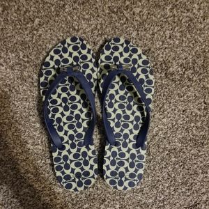 Coach flip flops